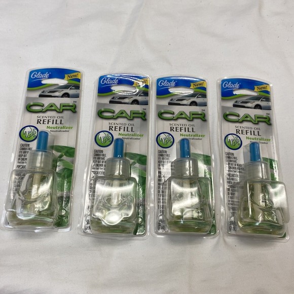 Lot 4 Glade Car Scented Oil Refill Neutralizer .23 oz - Picture 2 of 5